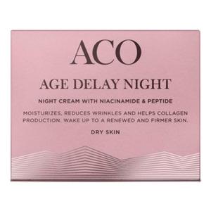 Aco Age Delay Night Cream Tør Hud