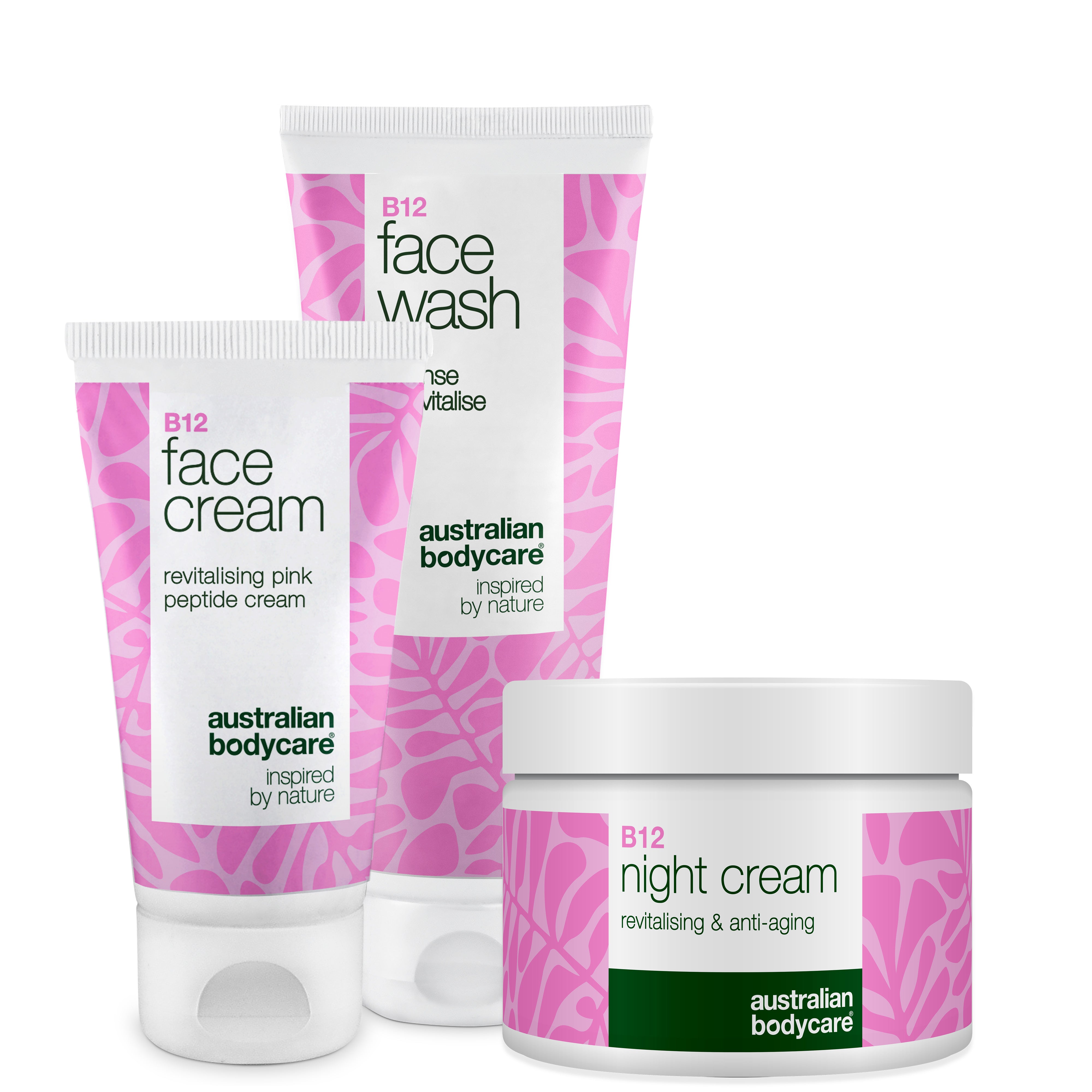 B12 Hudplejesæt Mod Rødme Ansigtsrens Dag Natcreme  B12 Hudpleje Til Rødme Tendens Til Rosacea Rens Dagcreme Natcreme Der Beroliger Fugter