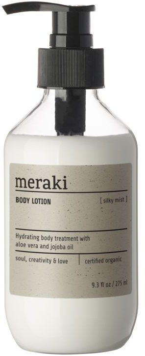 Bodylotion Meraki Silky Mist Luksuriøs Kropslotion Med Aloe Vera Jojoba   Kakaosmør Cosmos øko