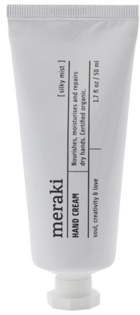 Håndcreme Meraki Silky Mist økologisk Fugtgivende Med Aloe Vera   Jojoba Nærende Kakaosmør Ikke Fedtet Diskret Citrusduft