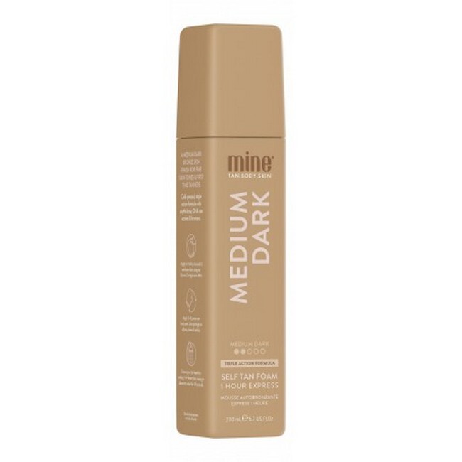Minetan Medium Dark Self Tan Foam 200