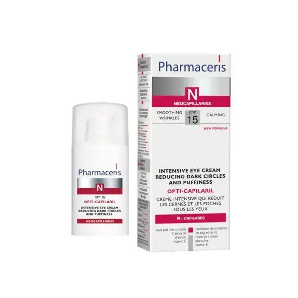 Pharmaceris Opti Capilaril Intensiv øjencreme Mod Mørke Rander Hævelser 15ml