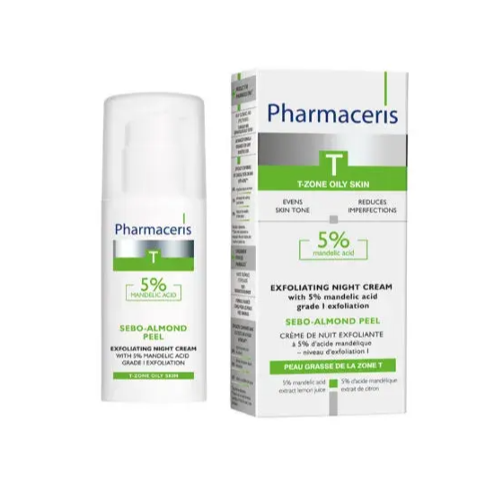 Pharmaceris Sebo Almond Peel Eksfolierende Natcreme Mandelsyre 50ml