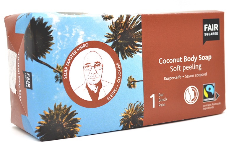 Udgår Fair Squared Storkøb 450g økologisk Body Peeling Sæbebar